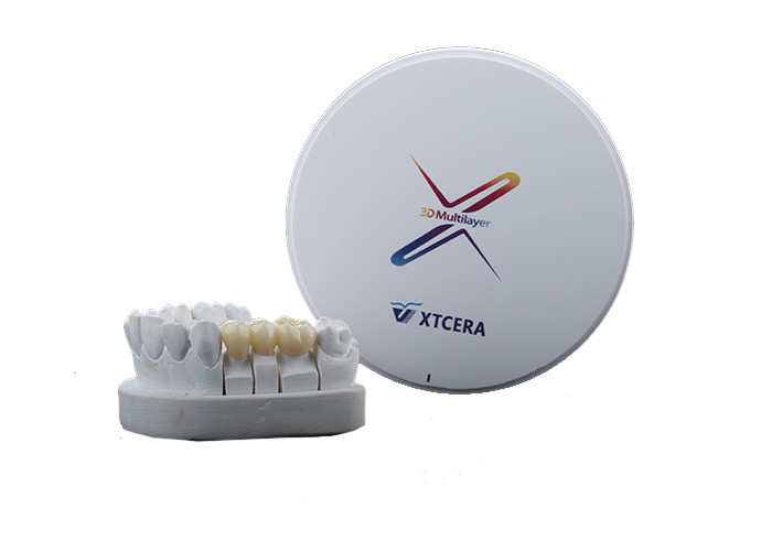 CAD CAM 3D Multilayer Zirconia Dental Discs For Bridges Crowns